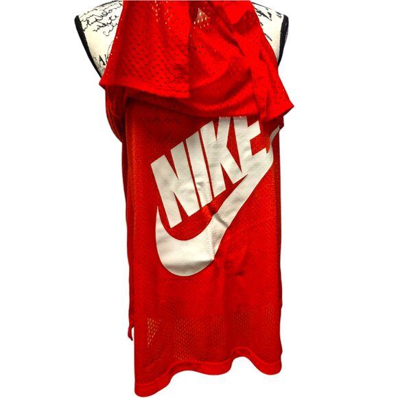 Nike Mesh Women's Tank Top Athletic Light Crimson/White Sz L - Picture 5 of 8